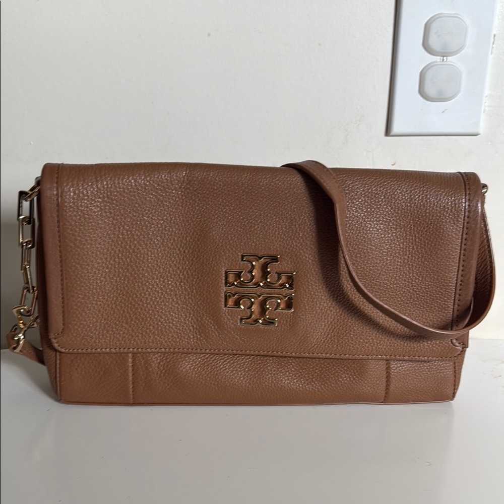 Tory Burch Tan Leather Crossbody Bag